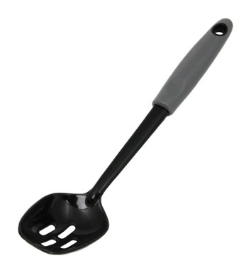 Chef Craft 2-1/2 in. W X 12 in. L Black/Gray Nylon Slotted Spoon
