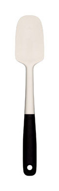 OXO Good Grips 2-5/16 in. W X 11-3/4 in. L Black/White Silicone Spoon Spatula