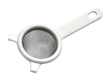 Strainer Ss 2.5" Wht Hdl