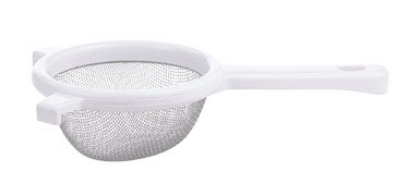 STRAINER SS 4" WHT HANDL