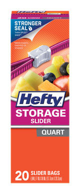 Hefty 1 qt Storage Slider Bag 20 pk