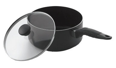 Sauce Pan W/lid Blk 3qt