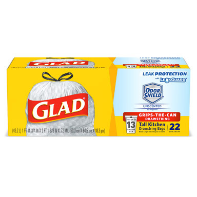 GLAD BAG 13GAL 22CT DRAW