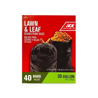 40PK 39GAL Lawn & Leaf Bags Draw