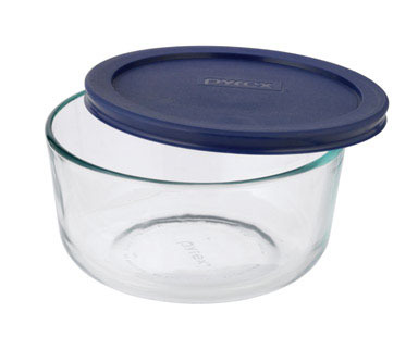 Pyrex 6" Glass Bowl W/lid