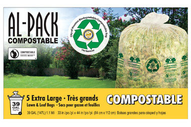 HOUSTON COMPOSTABLE 39G 5PK