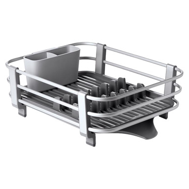 OXO Good Grips 20.1 in. L X 17 in. W X 5.6 in. H Silver Stainless Steel Dish Rack