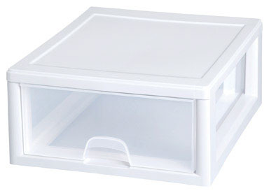 STACKING DRAWER16QT CLR