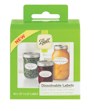 60PK Dissolvable Canning Labels
