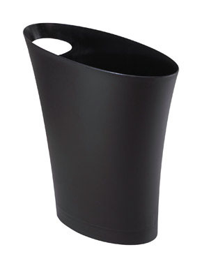 WASTEBASKET SKINNY BLK