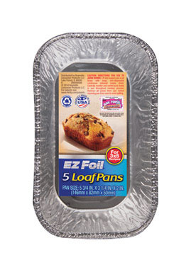 PAN FOIL BABY LOAF PK 5