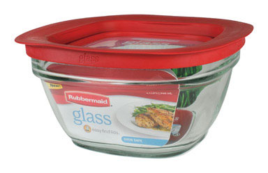 GLASS FOOD CONTAINR SQ4C