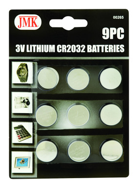 3V JMK Bateria CR2032 9pk