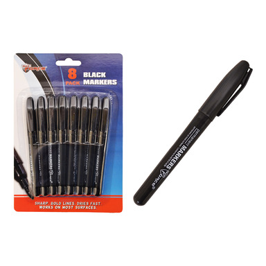 Black Markers 8pk