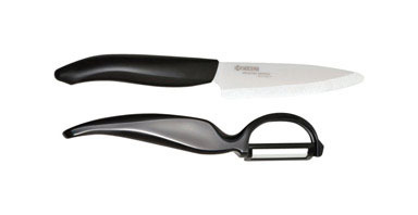 CERAMIC KNIFE PEELER SET