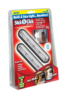 Stick-n-click Strip Lght 2pk