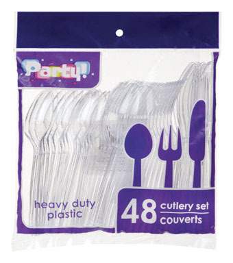 Plastic Cutlery Set 48pc