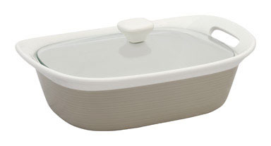 ETCH SAND CASSROLE 2.5QT