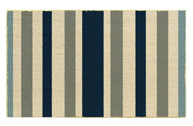 Coir Blu Stripe Mat18"x30"