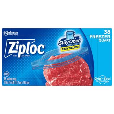 Ziploc Freezer Bag Quart 38pk