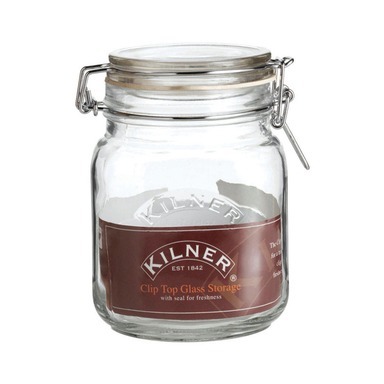 SQUARE CLIP TOP JAR 34OZ