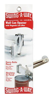 Swing-A-Way White Steel Manual Can Opener