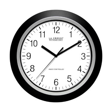 WALL CLOCK BLK  13.5"