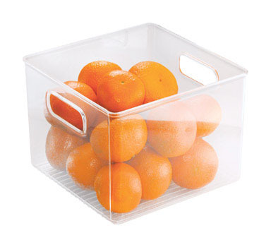 STORAGE BIN CLEAR 8"W