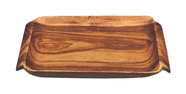 WOOD RECT TRAY 16X10