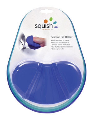 POT HOLDR SILICONE BLUE