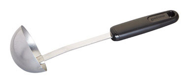 LADLE CHR/BLK HANDLE 12"