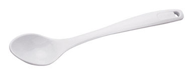 SPOON MELAMINE  12" WHT