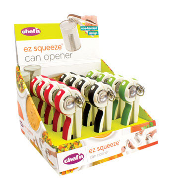 Chef'n EZSqueeze Assorted Stainless Steel Manual Can Opener