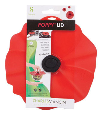 POPPY LID RED 6"