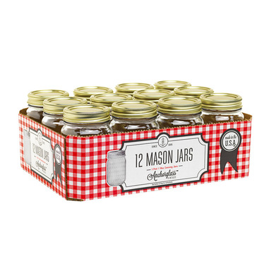 Smooth Mason Jar 12pk