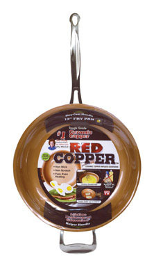 FRY PAN RED COPPER 12"