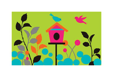 NS BIRDHOUSE MAT 18X30