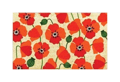 NS POPPIES MAT 18X30