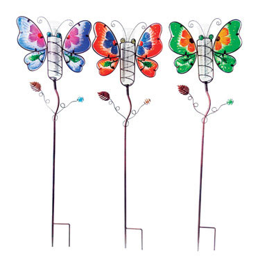 BTTRFLY RAIN GAUGE STAKE