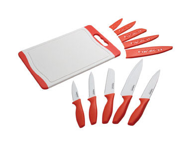 CUTLERY SET SS/RED 11PC