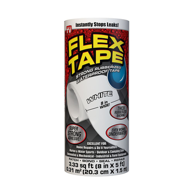 8"x5' White Flex Tape