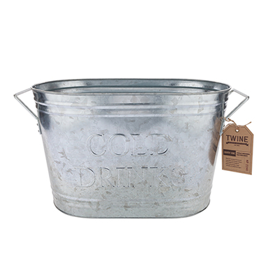 TUB METAL SILVER 21QT