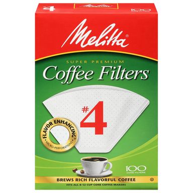 COFFEE FILTER #4WHT100CT