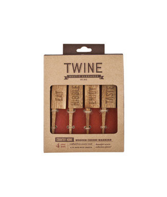 CHEESE MARKER WOOD 4PK