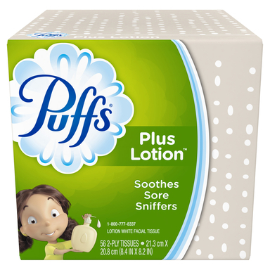 Puffs Pls Lotion 56ct