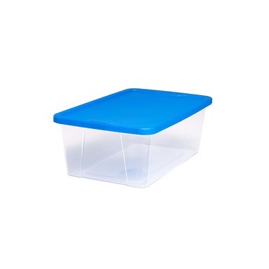 TOTE CLR/BLU LID 6QT