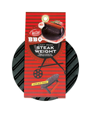 STEAK WEIGHT W/HNDL 7"