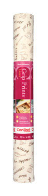 Con-Tact Grip Prints 4 ft. L X 18 in. W Natural Non-Adhesive Shelf Liner
