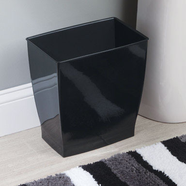 WASTEBASKET MONO BLK