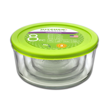 Food Storage 8pc Nesting
